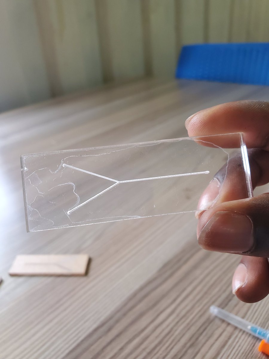 brian_k_matovu's tweet photo. Happy to share the 1st Microfluidic Y channel design at @Makerere under the MakBME @BME_DesignCube. It's exciting &amp; challenging putting resources together in seeing this happen. Thanks Prof Maiwenn @ClinicalMkk for the support &amp; look forward to furthering this.
@GlobalFrugalDx https://t.co/F9JzaTTCif