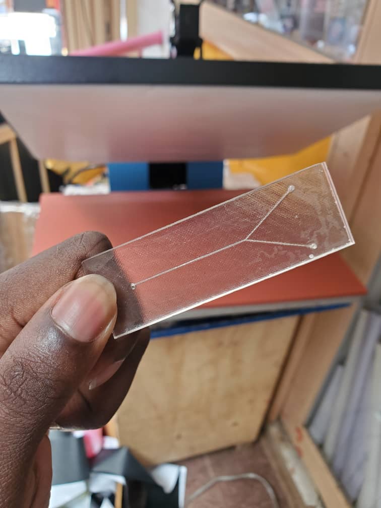 brian_k_matovu's tweet photo. Happy to share the 1st Microfluidic Y channel design at @Makerere under the MakBME @BME_DesignCube. It's exciting &amp; challenging putting resources together in seeing this happen. Thanks Prof Maiwenn @ClinicalMkk for the support &amp; look forward to furthering this.
@GlobalFrugalDx https://t.co/F9JzaTTCif