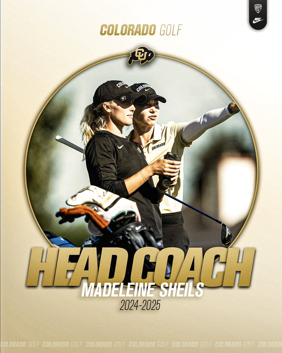 CUBuffsWGolf's tweet photo. We're excited to announce that @m_sheils will be our head coach beginning in 2024-25. Looking forward to the future! https://t.co/hFk6c5vb2G https://t.co/Meym6DJHWZ