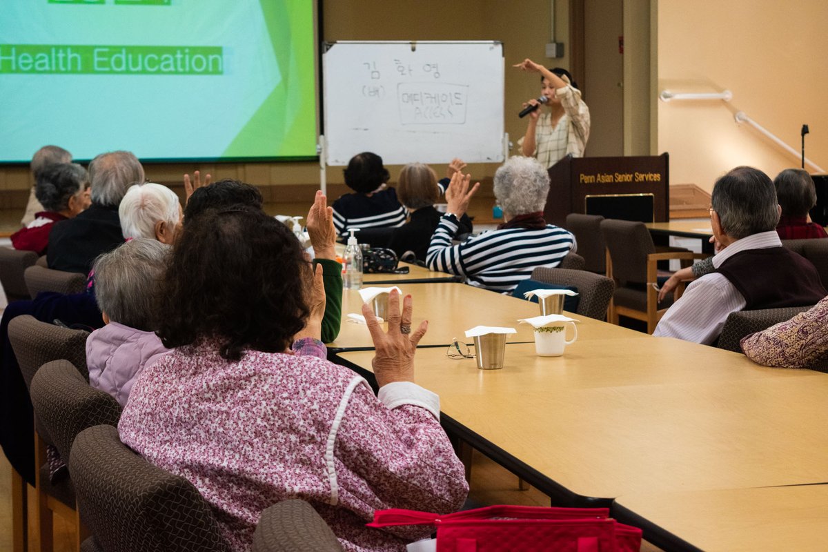 PASSi_us's tweet photo. Every month, our Jubilee Center seniors have the opportunity to be educated on various health subjects.

For today's health education seminar, we invited Nurse Practitioner Hwa Young Kim to teach our seniors about the proper way of understanding cardiovascular diseases. https://t.co/S8oSVjrSvl