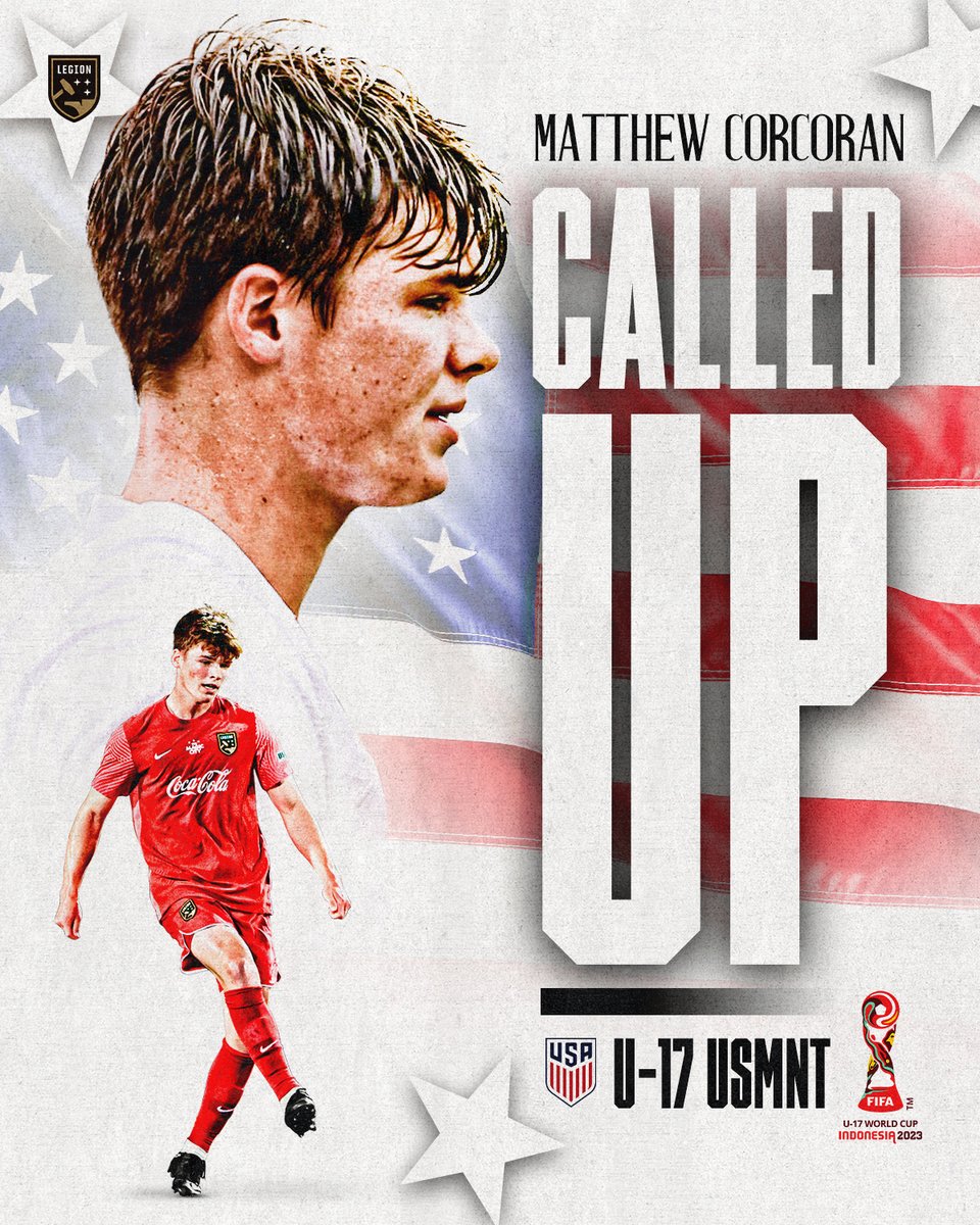 “To play for the badge means everything and I’m excited to show what I can do.” - Matthew Corcoran

Matthew Corcoran has been called up to represent the United States at the 2023 FIFA Under-17 World Cup.

Congrats, Matthew! 

🔗Read more here! bit.ly/3QtoOkm