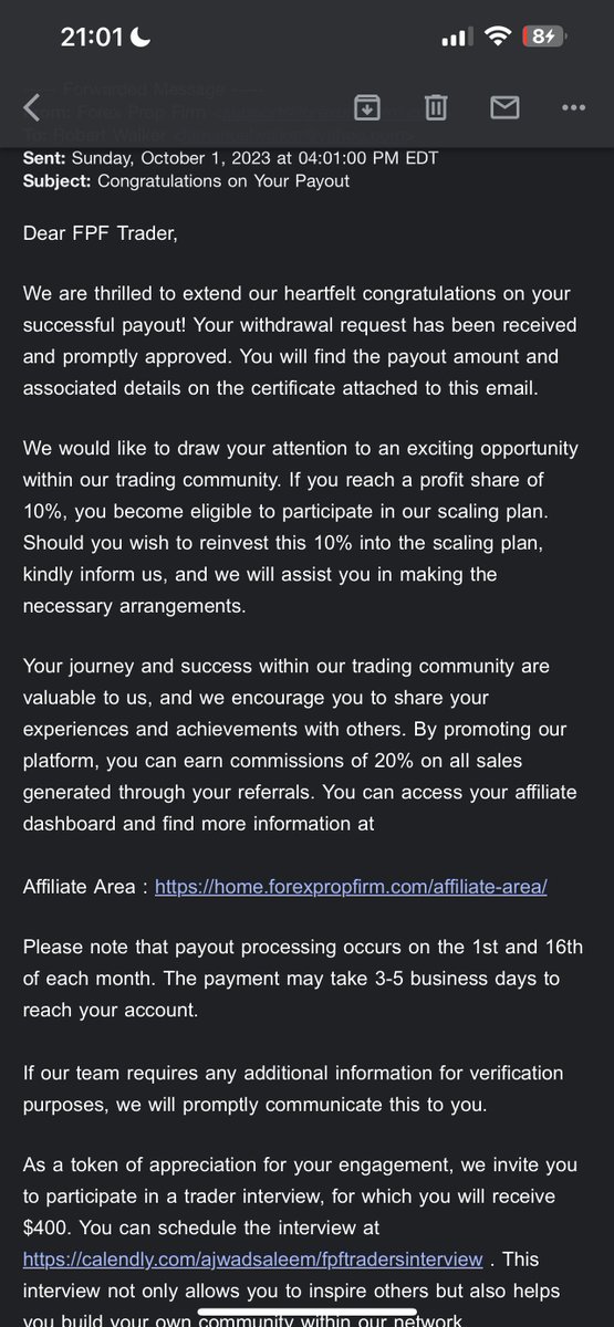 selectivesnail's tweet photo. so @fpfdotcom refuses to pay up even after successfully accepting the payout

after payout was processed, a new account was given to trade on, which was breached 2 days later 

during this time they had wise “issues” so delayed the payment

when “issues” were fixed, they said “well we require the account not to be breached for us to send the money”

scam much?