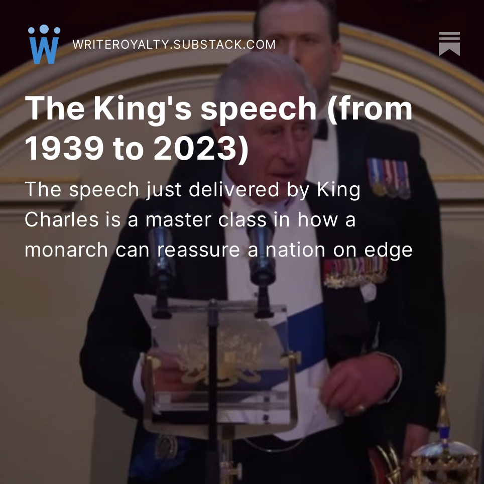 The King's Speech, 1939