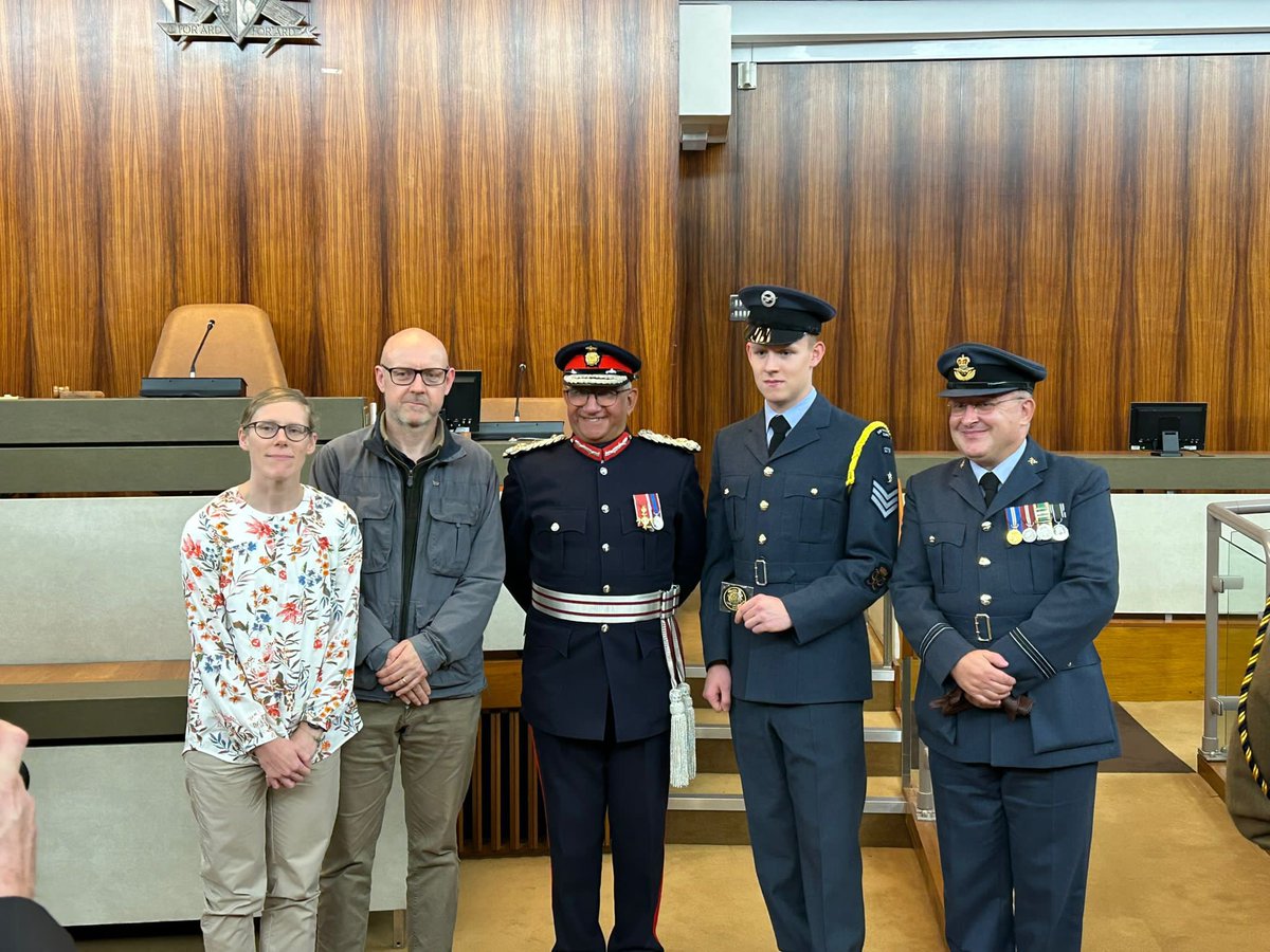 Proud Officer Commanding 1279 (Melton Mowbray) ATC Sqn the new ATC HM Lord Lieutenant for Leicestershire. It great to see what our cadets can achieve South and East Midlands Wing Air Cadets