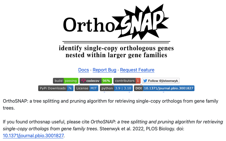 OrthoSNAP now supports Python versions 3.9 and 3.10  

#software #bioinformatics #phylogenetics #evolution #phylogenomics #genetics #biology #bioinformatics