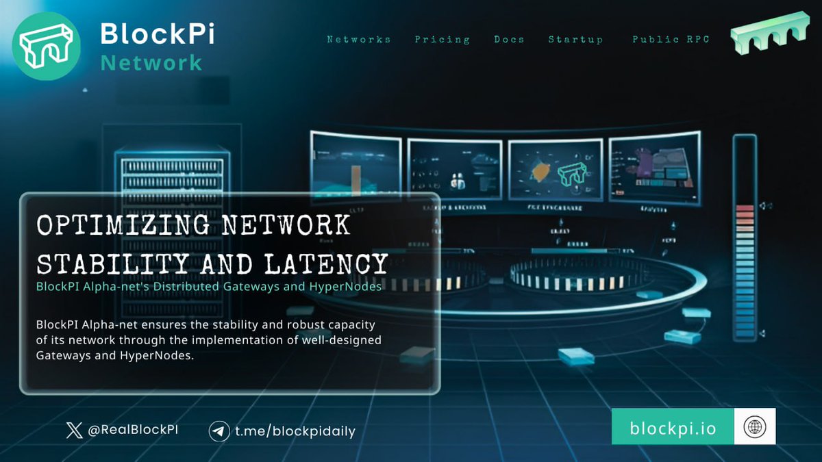 ChiomaChukwura2's tweet image. 💡 OPTIMIZING NETWORK STABILITY AND LATENCY;
" #BlockPI Alpha-net's Distributed Gateways and HyperNode "

🚀 #BlockPI Alpha-net ensures the stability and robust capacity of it's network through the implementation of well-designed Gateways and HyperNodes .

#Web3 #RPC