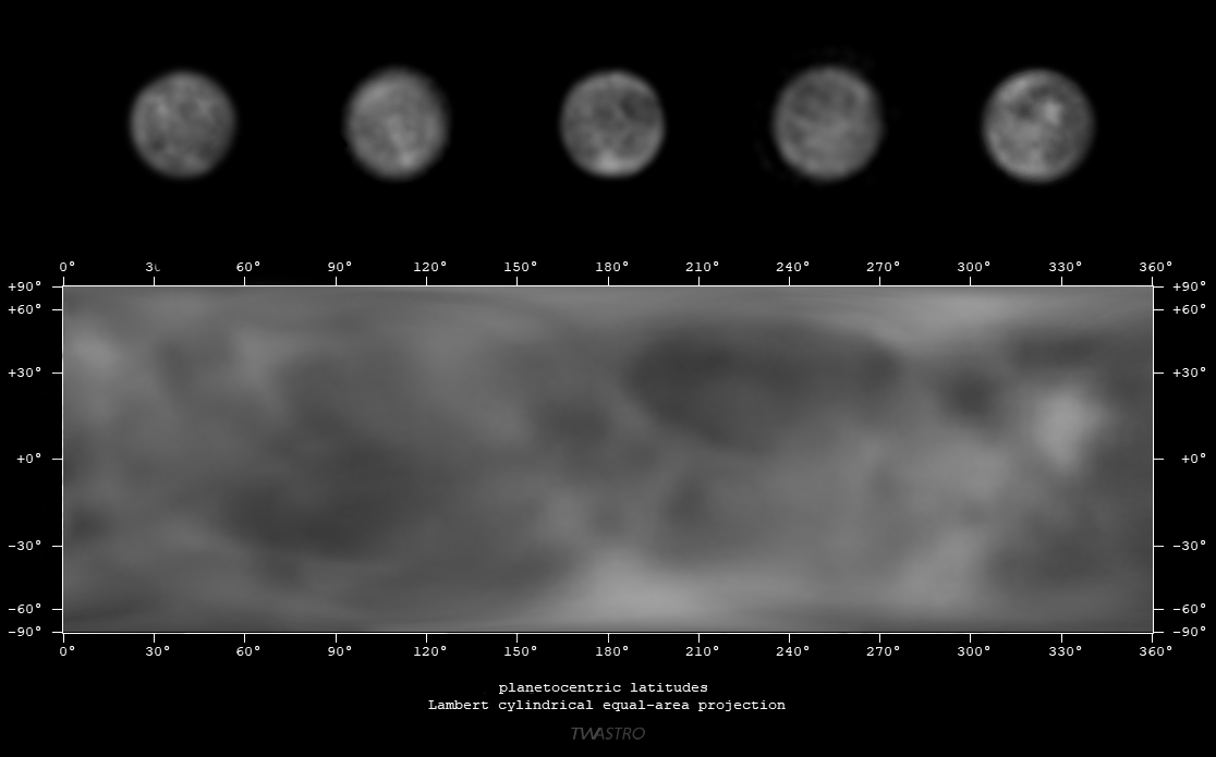 I finally managed to map Jupiter's largest moon, Ganymede - A project 2 years in the making. This uses data over the last two Jupiter apparitions, all captured from home in the UK using my 16" scope. 1/2