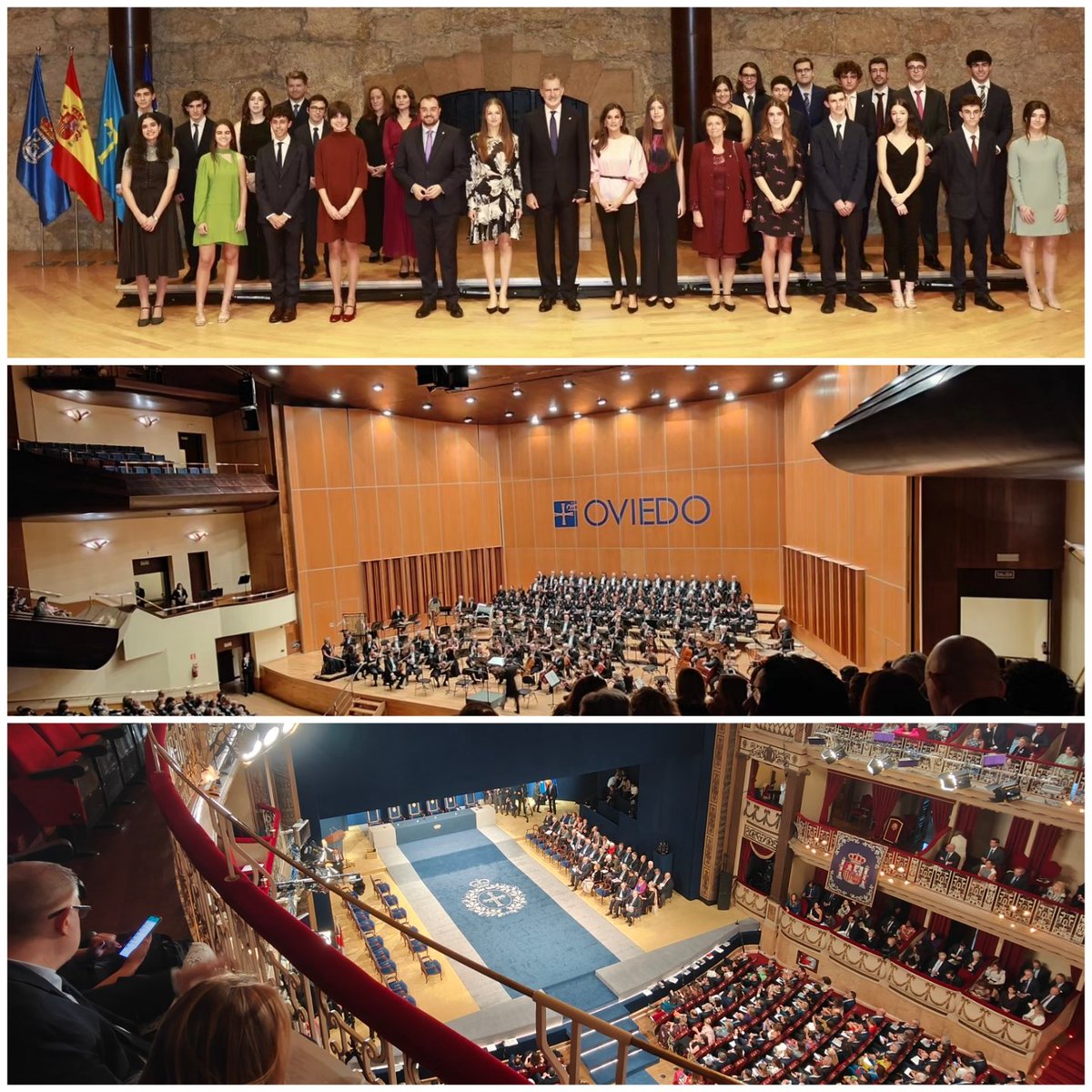 La semana pasada en el concierto y la ceremonia de entrega de los #PremiosPrincesaDeAsturias 2023 💙💛 #PrincessOfAsturiasAwards #TeatroCampoamor
#AuditorioPrincipeFelipe

Muchas gracias @fpa por invitarnos a disfrutar de una experiencia tan emocionante 😍🙌