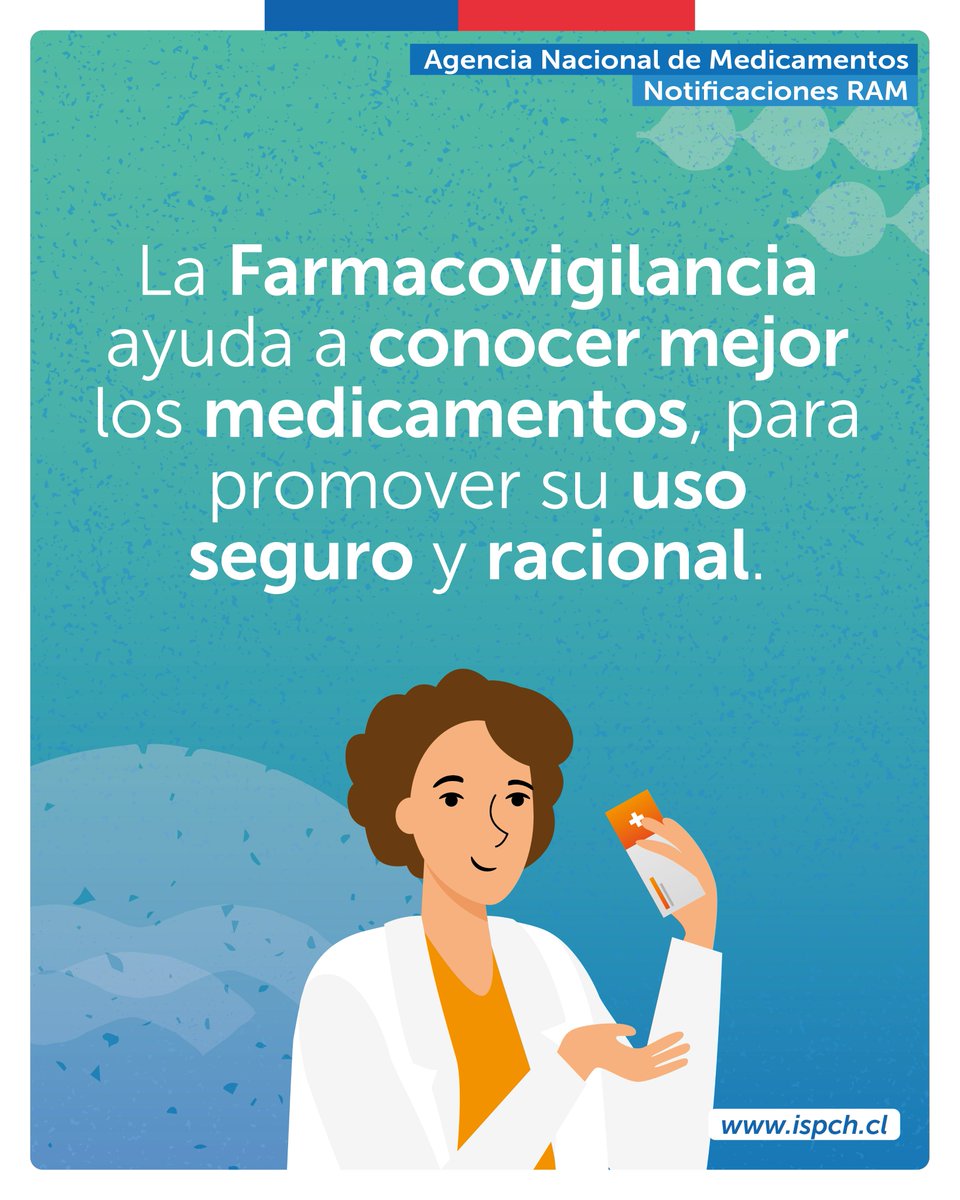 La Farmacovigilancia es una ciencia y actividad de salud pública que   identifica, cuantifica, evalúa y previene efectos adversos asociados al uso   de los medicamentos

Más información: ispch.cl/campana-de-far…
youtube.com/watch?v=Qe8bhj…