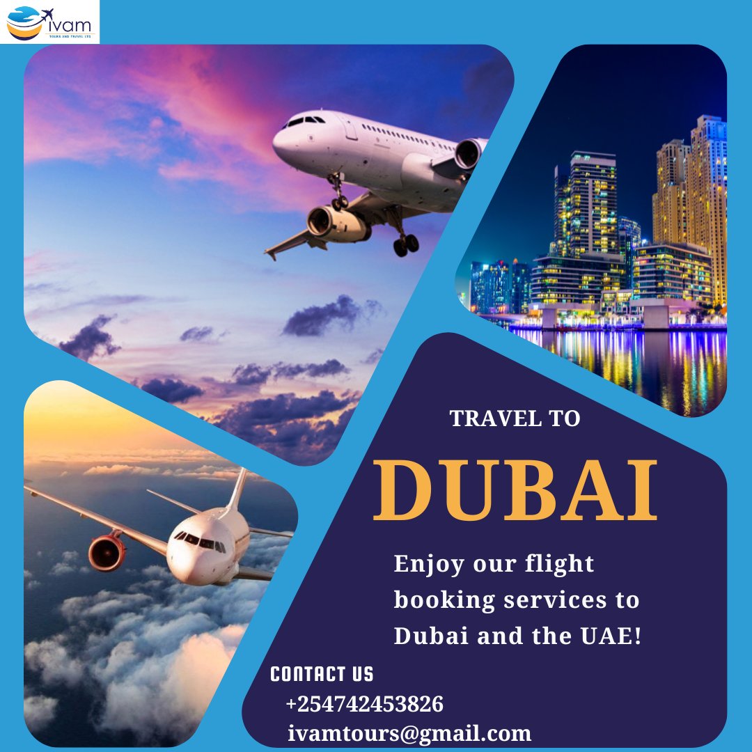 Ivamtours's tweet image. Whether you are traveling for business or leisure, we got you covered for flight booking to Dubai and the United Arab Emirates!
Contact us
📲 +254742453826
📧ivamtours@gmail.com
#dubai #ticketingservices #flightticketing #uae❤️  #explore #travelticketing✈️ #unitedarabemirates