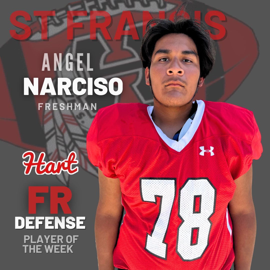 HartHSFootball's tweet photo. Congratulations to our Freshman Players of the Week 🔥St Francis #gohartorgohome https://t.co/UwqvPqFruv
