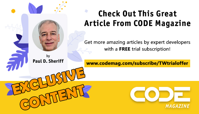 CODEmagazine's tweet photo. Popular Article: Building Web APIs Using Node.js and Express: Part 1 By Paul Sheriff
https://t.co/VChD7daIMk
#DevArticles
#Programming
#CodeMagazine https://t.co/OYnUYvKnXp