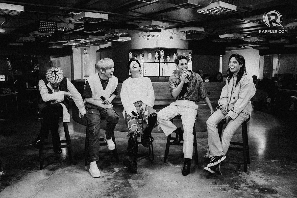 rapplerdotcom's tweet photo. HERE'S TO MORE YEARS PARA SA ATING MAHALIMA!

@SB19Official celebrates their fifth debut anniversary today, October 26. Here's our little surprise for A'TIN – an unreleased photo from #SB19xRapplerLiveJam! #SB19 📸: Micah Go/Rappler https://t.co/QLBuUTaCPc https://t.co/IxoS8WOcAj