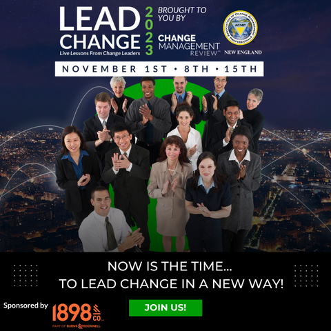 Friday (the 27th) is the last day for you to claim your early-bird discount on the ticket rate for your all-access pass to Lead Change 2023. 

Visit the event webpage at changemanagementevents.com/leadchange2023/
to find the complete schedule, all of the presentations, and everything you gain.