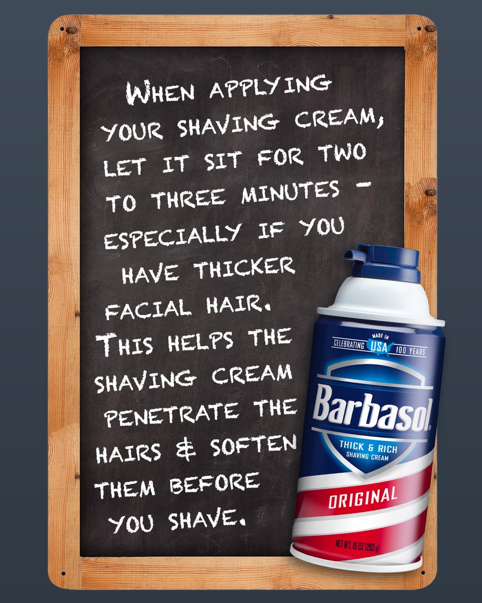 Do you grow thick facial hair? Try this #Barbasol shaving tip for an even smoother shaving experience! 🪒