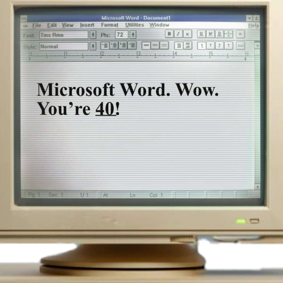 Microsoft Word turns 40!