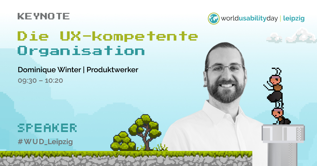 WUD_Leipzig's tweet photo. Unser #wud_leipzig Speaker-Spotlight: Dominique Winter. 📸

Keynote: "Die UX-kompetente Organisation."

Entdeckt mit Dominique die Einflussnahme von User Experience auf Organisationen und die Entwicklung von UX-Kompetenz. 

#wud #usability #worldusabilityday https://t.co/TtuVQkJVns