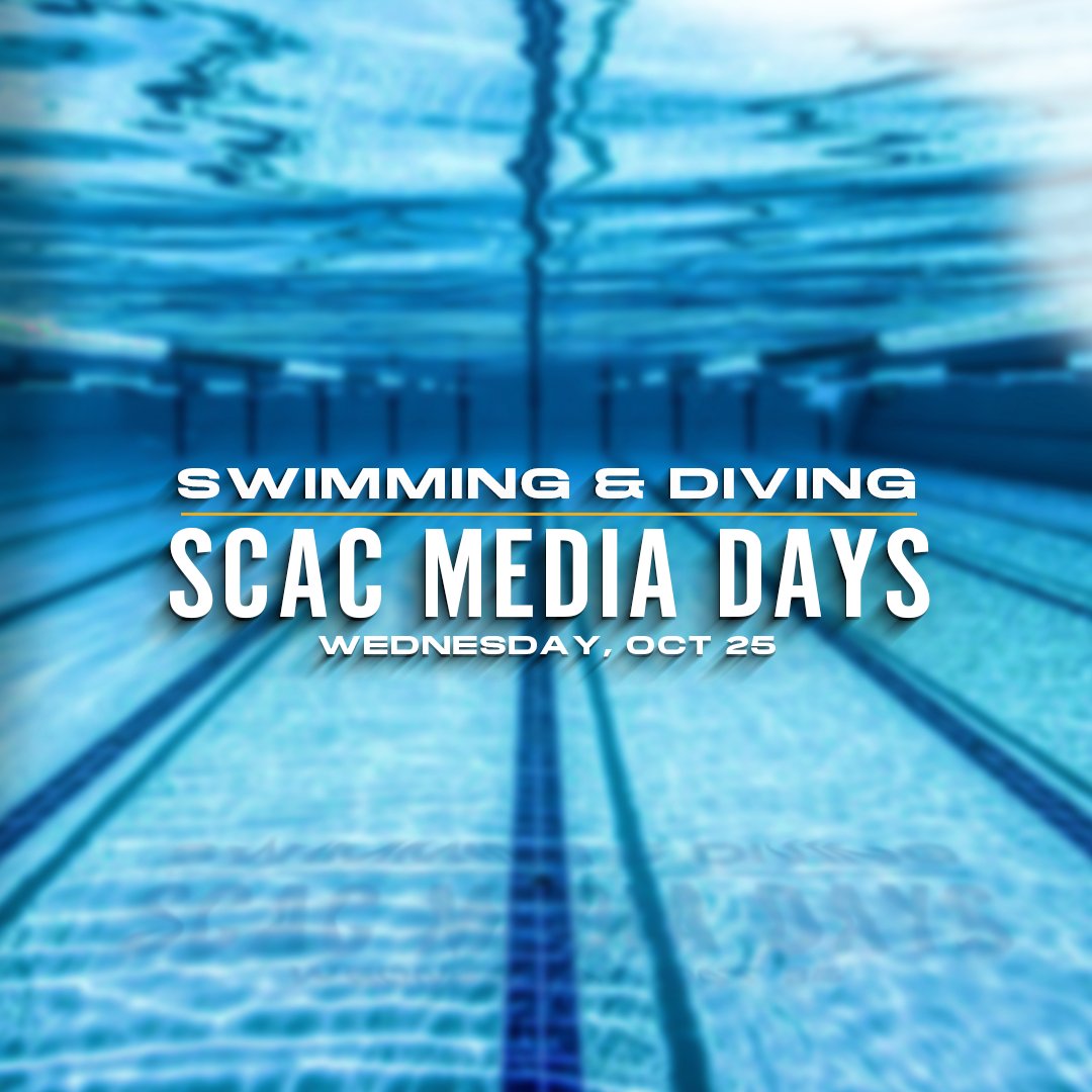 SCAC_Sports's tweet photo. Late start to your morning?
No worries, Day two of the #SCACSwim Media Days awaits here!
🗓️ | https://t.co/i2FU4xtCm7
#SCACMD | #d3swim | #d3dive https://t.co/cQmkNT5Ac7