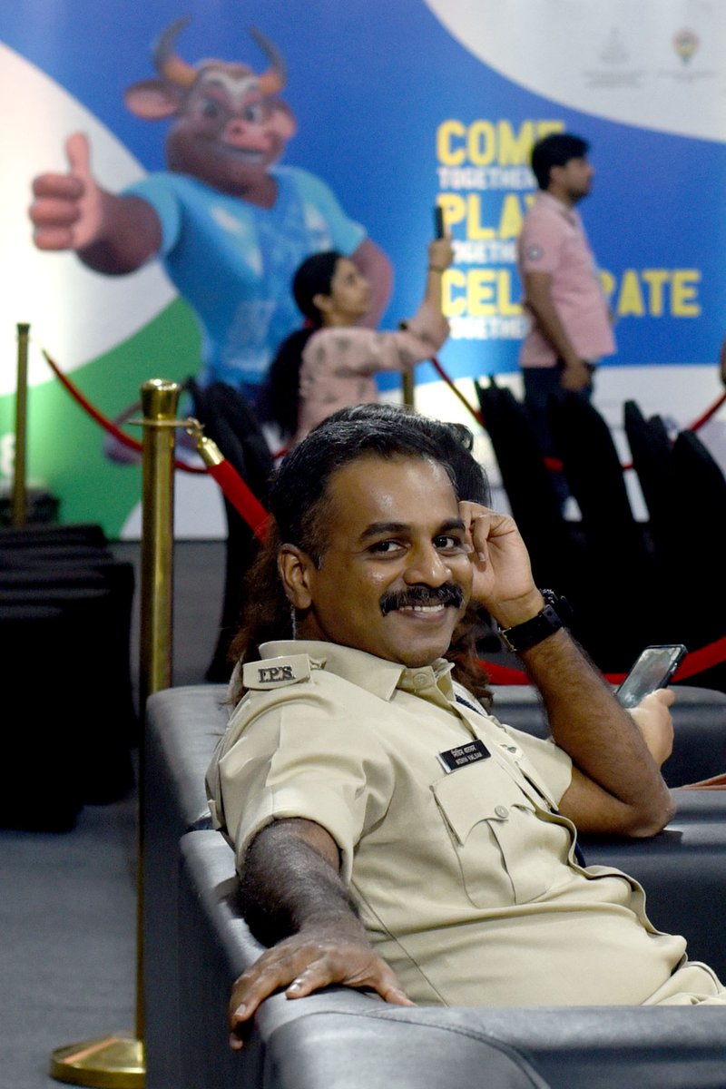 😊 Embracing the power of a smile while protecting and serving the community as a police officer. Let's spread positivity and make a difference! #PoliceLife #SmileAndServe 
#NationalGamesGoa2023