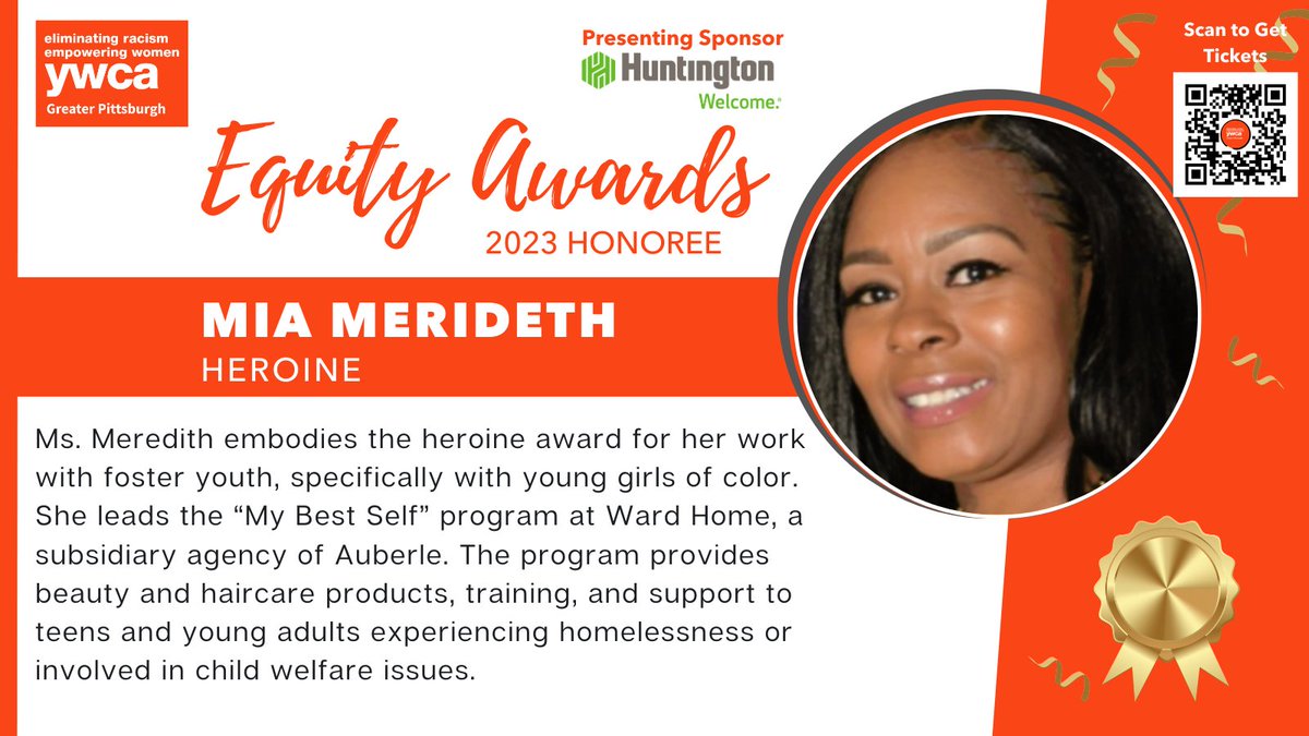 Celebrate Mia Merideth, the #2023EquityAwards 'Heroine' Honoree, on Friday, Nov. 3rd, from 12 - 1:30 (Network 11:30-12) at the @OmniWilliamPennHotel for the 2023 Equity Awards Luncheon. - Tickets are going fast, so secure yours today at ow.ly/HJcj50PZQNc.