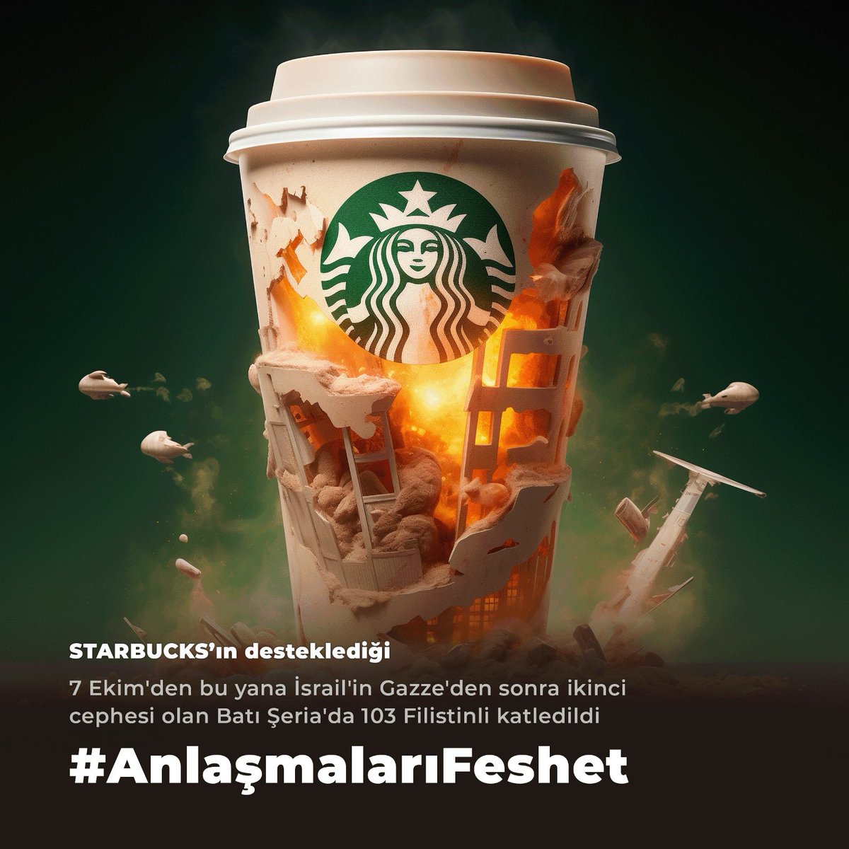 Soykırıma destek olanları beslemekten vazgeçin. #AnlaşmalarıFeshet