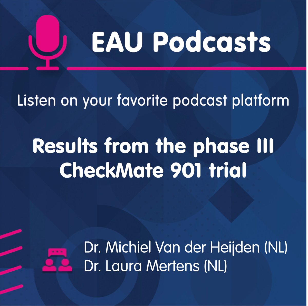 History was made last weekend at #ESMO2023! Both EV-pembro & Nivo-GemCis improve survival for patients with metastatic #BladderCancer. These are practice-changing results! #EAUPodcasts Listen to Dr. @MichvdHeijden presenting results from Checkmate-901: 👉ow.ly/mW2J50Q0tY3