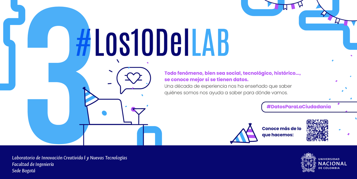 Lab101UNAL's tweet photo. #Los10DelLAB LAB101 🧠 utilizó la potencia de los datos para encender la llama de la esperanza. Con datos se logró ayudar a las víctimas del conflicto en la capital al dar una nueva oportunidad de vida 📊🤝🕊. Conoce más en 👉 https://t.co/pOlOB7Z5KD https://t.co/NlVz85JMwJ