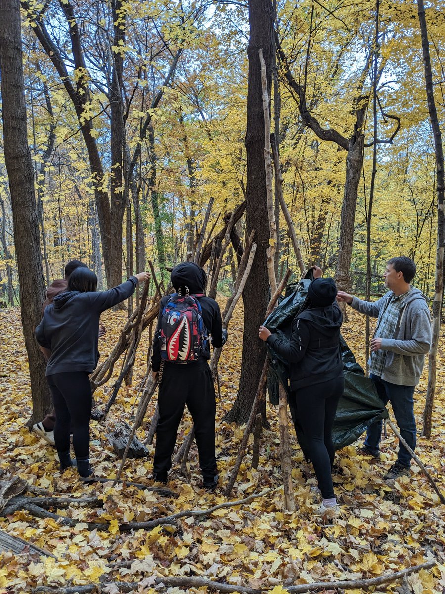 A group of 8th graders visited Camp Fire Minnesota to participate in some outdoor team building activities such as archery, GPS navigation, and shelter building.  #schoolpartnership #bmsbulldogsrock #outdoorlearning #bmssteambulldogs