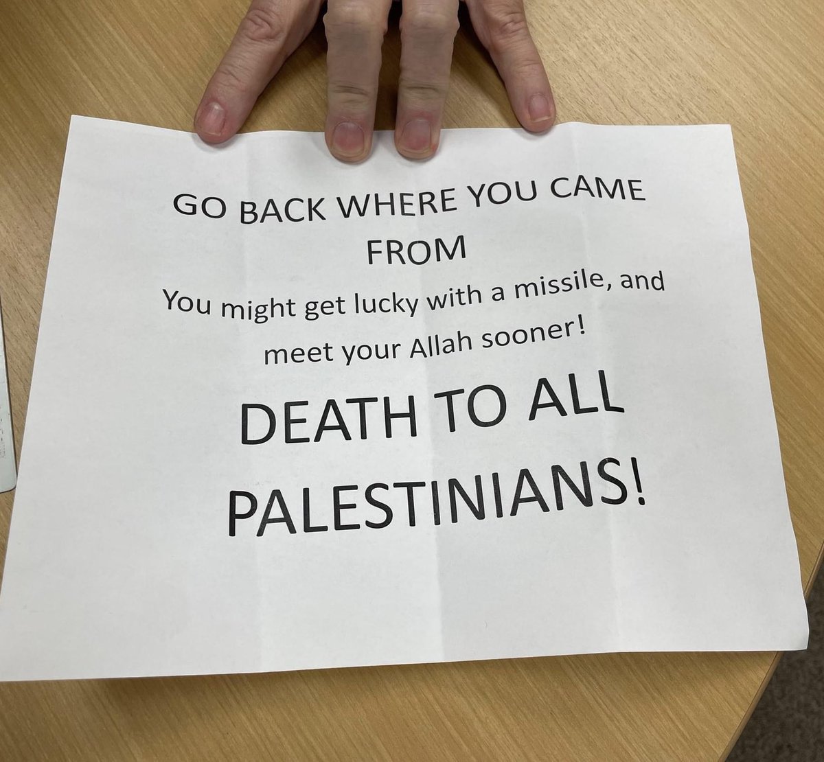 Last night I received a message from my friend Waseem. He had just received the letter attached below at his office at American University in Washington DC. Waseem is a Palestinian citizen of Israel, anda US citizen. I met Waseem in 2009 in the US and we connected over our love