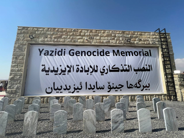 HAMAP and its local partner @ShareteahORG were honoured to be invited to the inauguration of the Yezidi genocide memorial in the #Sinjar district, initiated by @nadiainitiative, paying tribute to the resilience of the Yezidi community in Iraq.