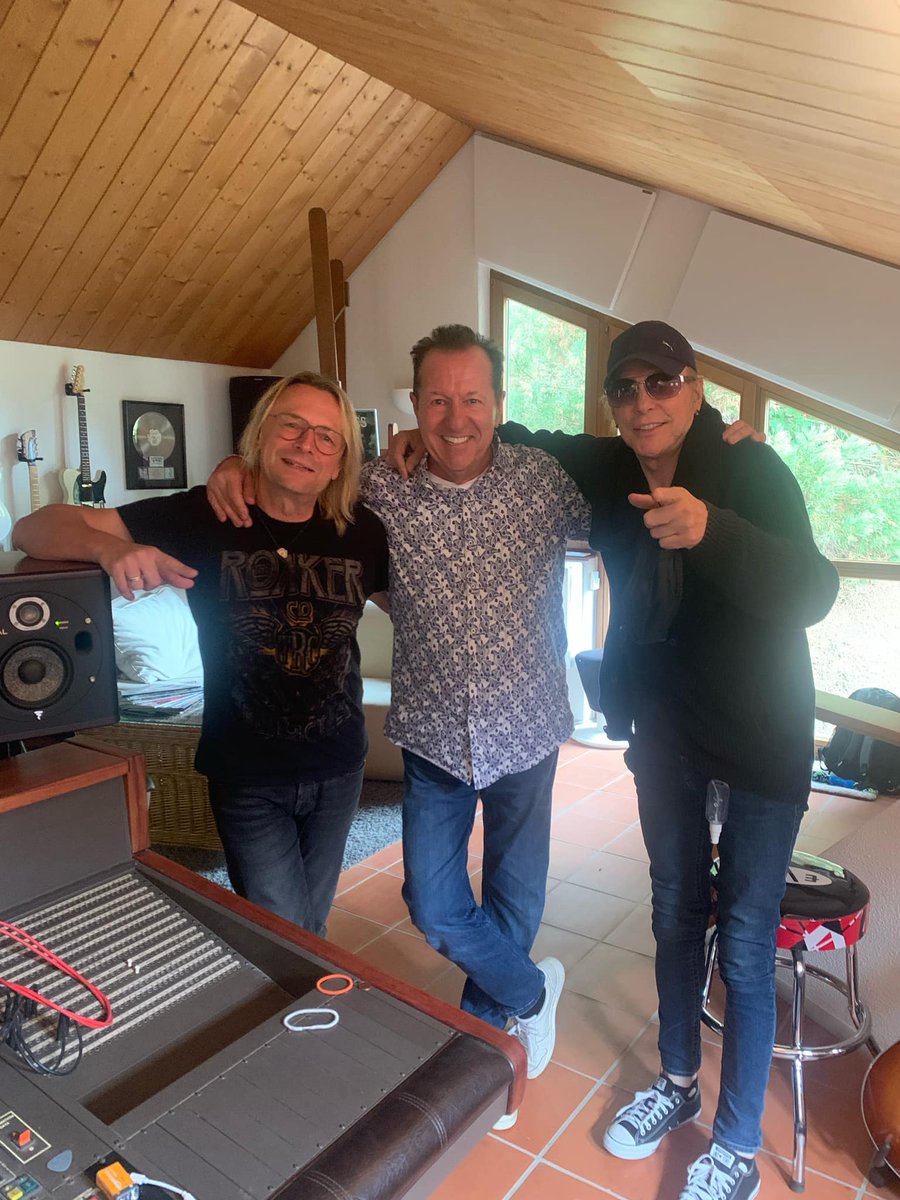 RarebellHerman's tweet photo. Meeting in the Blackforest! Michael Voss, Herman Rarebell and Michael Schenker! Get Ready! #michaelschenker https://t.co/Ec5rSa0yS6