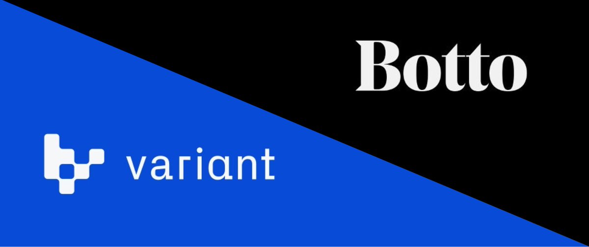 Variant Fund leads Botto's seed round with a $500k investment into $BOTTO. @BottoProject is partnering with long term holders through the treasury of its token economy. @VariantFund has proven its vision for crypto with investments in Flashbots, Polygon or Uniswap. Full read 👇