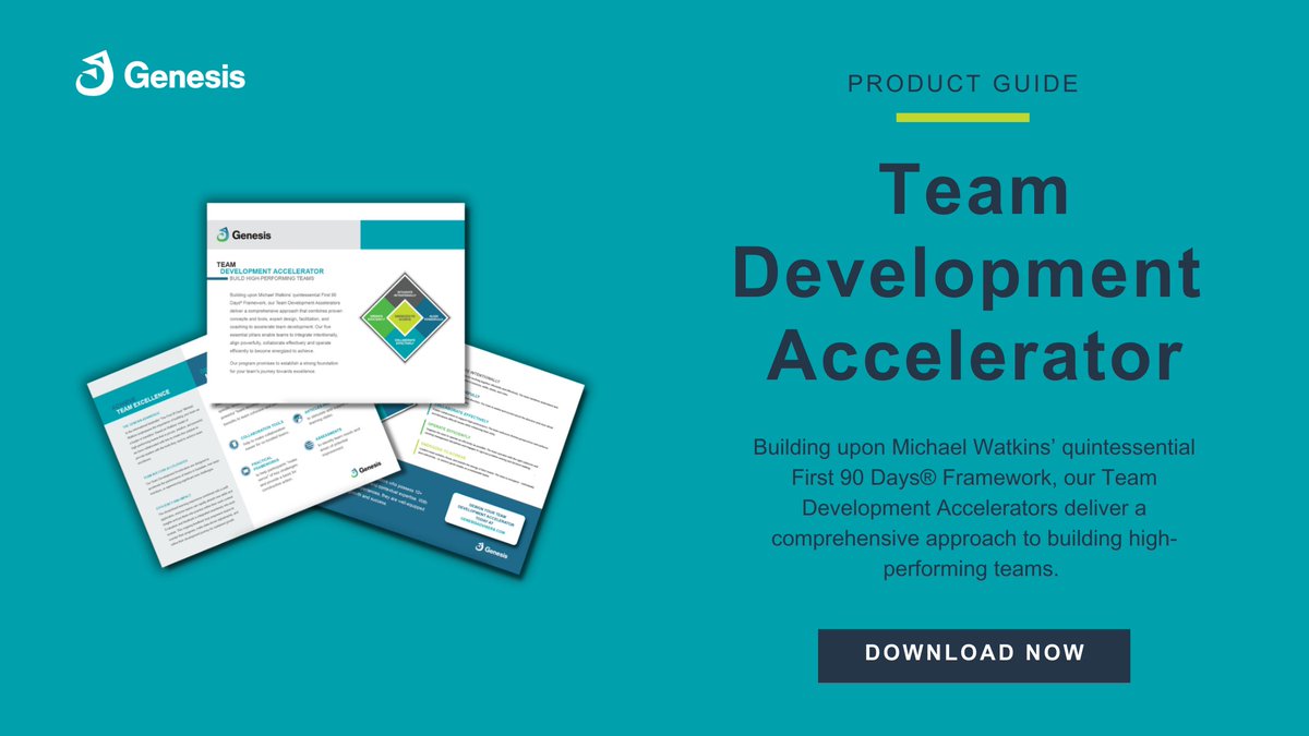 New resource alert! "Build High-Performing #Teams"

Unlock your team's full potential: dive into our new comprehensive approach that builds upon <a href="/MichaelDWatkins/">Michael D. Watkins</a> renowned #First90Days® Framework. Discover the keys to #team excellence.

hubs.la/Q026JMv20

#TeamDevelopment
