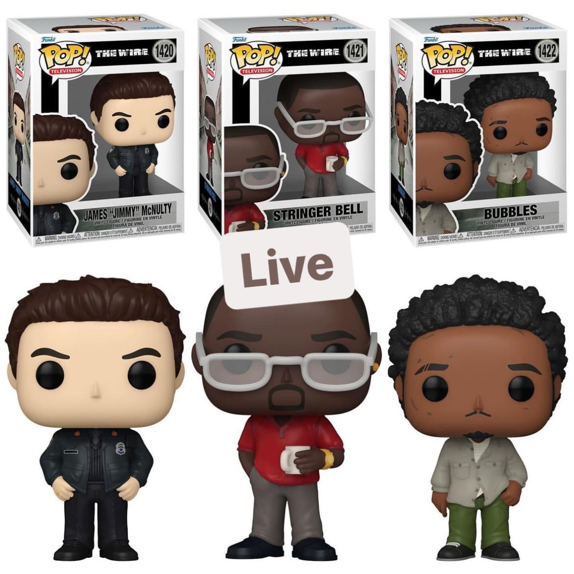 FunkoPOPsNews's tweet photo. Now live! The Wire Funko POPs! Are available here at the link below ~ who else do we need to see?
Linky ~ https://t.co/PhHARv92U2
#Ad #TheWire #FPN #FunkoPOPNews #Funko #POP #POPVinyl #FunkoPOP #FunkoSoda https://t.co/mzk6WO8XqS