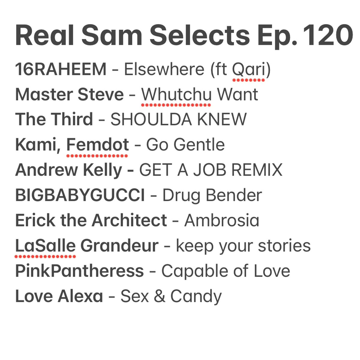 therealsamcrane's tweet photo. Step into my office, let’s talk boom-bap…

Getting the raps off this week on the playlist, but still something for everyone!

Go listen now! Congrats to all the artists dropping cool stuff
https://t.co/EyNgOW4Nu3 https://t.co/FvCIJoloFi