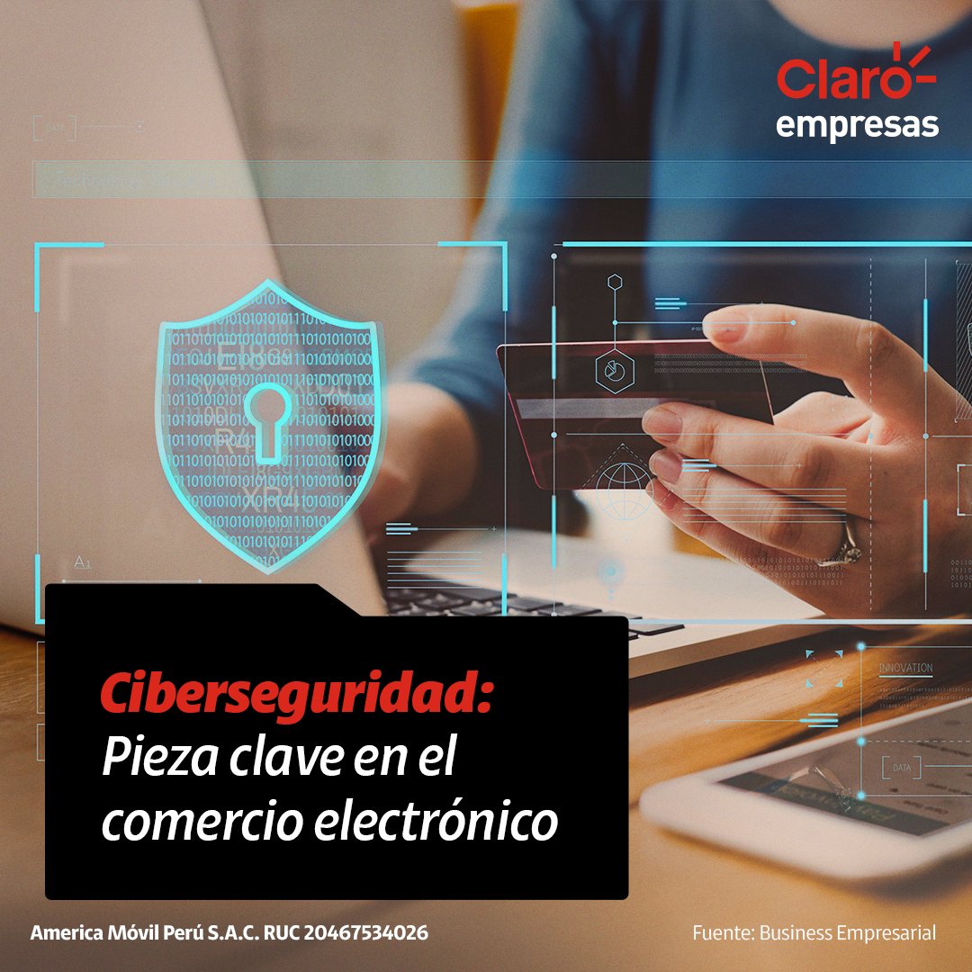 Según Ipsos Perú, ser víctima de fraude, el robo de datos bancarios o la suplantación de tu identidad son temores comunes entre los peruanos que compran en línea. Descubre más sobre el papel fundamental de la ciberseguridad 👉 bit.ly/3FtHKcr.
