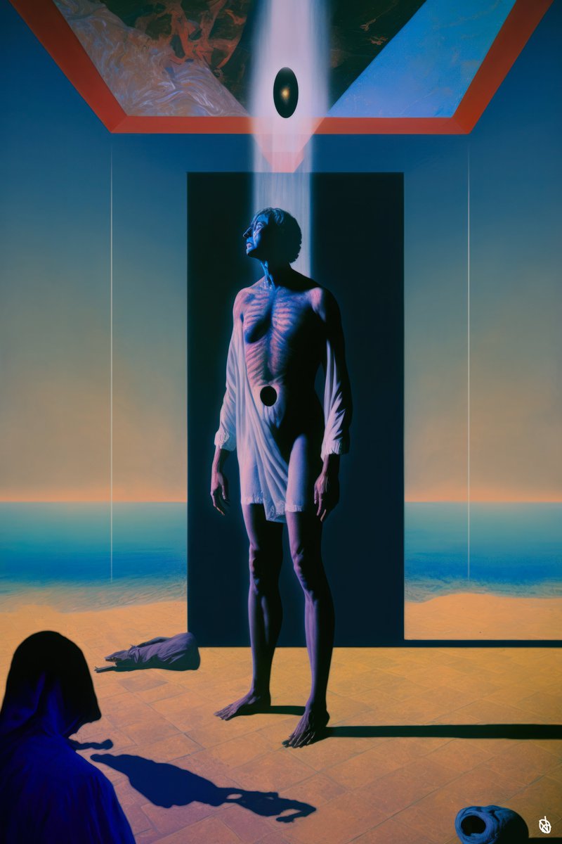 GM -- Nomadic Nouveau is LIVE &amp; Minting!

🔸// Unify • Absorb • Release //🔸

My progressive 3-piece series depicts a spiritual traveler embracing their path of mortal life through the cosmos, choosing mortality, and achieving enlightenment through the experience of letting it