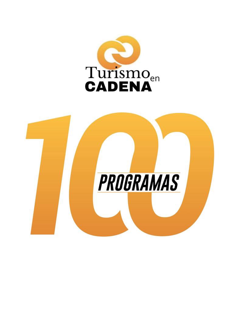 turismoencadena's tweet photo. Llegamos a #100Programas de #TurismoEnCadena.
¡Gracias a todos los que lo han hecho posible! #Escúchanos y #Síguenos en #Spotify: https://t.co/NgUn4mChAP https://t.co/76gytcXgEU
