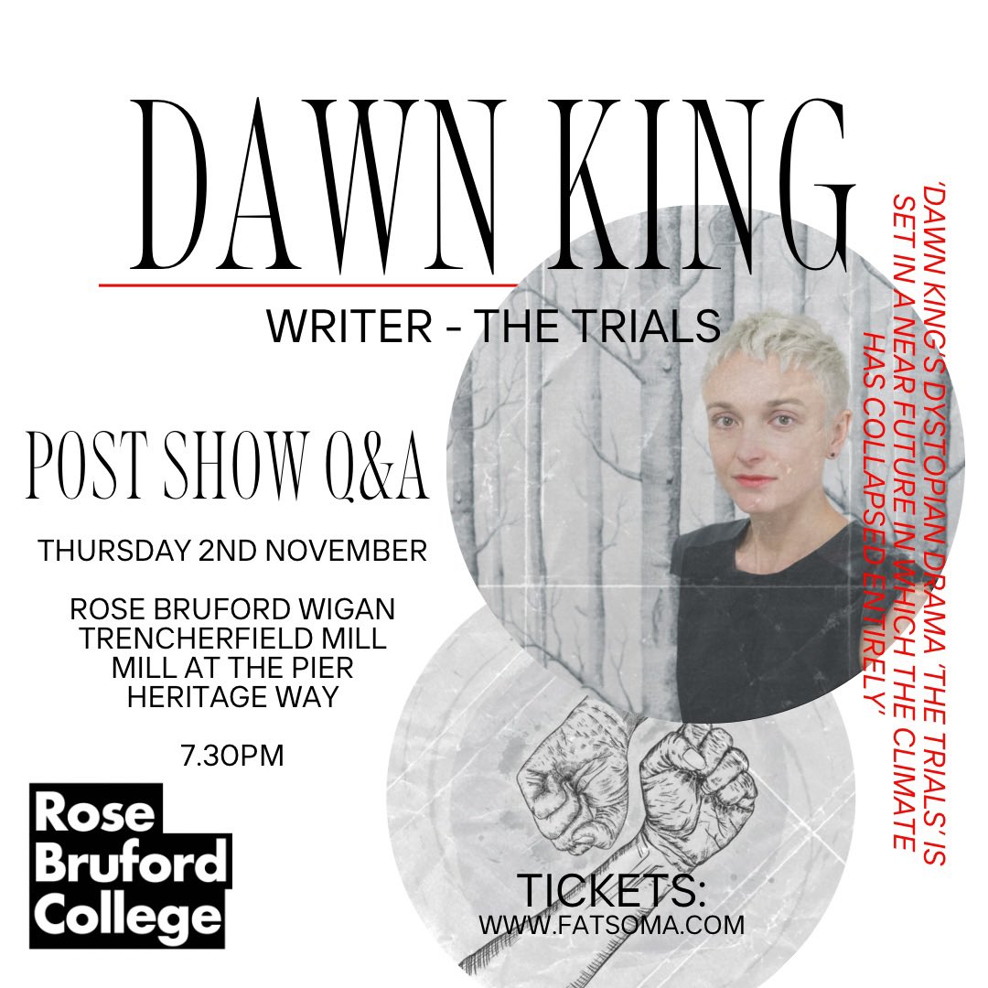 JK_ON's tweet photo. Next week we have @wiggedy joining us for a post show Q&amp;A after @rosebruford 3rd years perform ‘The Trials’! 

Super excited for this. The company of actors at @RBCWigan are giving it their all. 

Come support this cast, see this play and stay to meet Dawn! 

#TheTrials https://t.co/6mHbkFBkdw