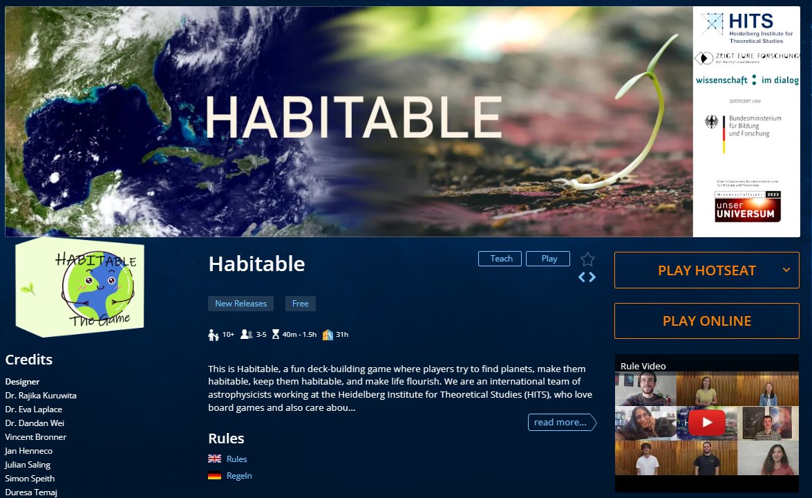 Habitable game tweet media