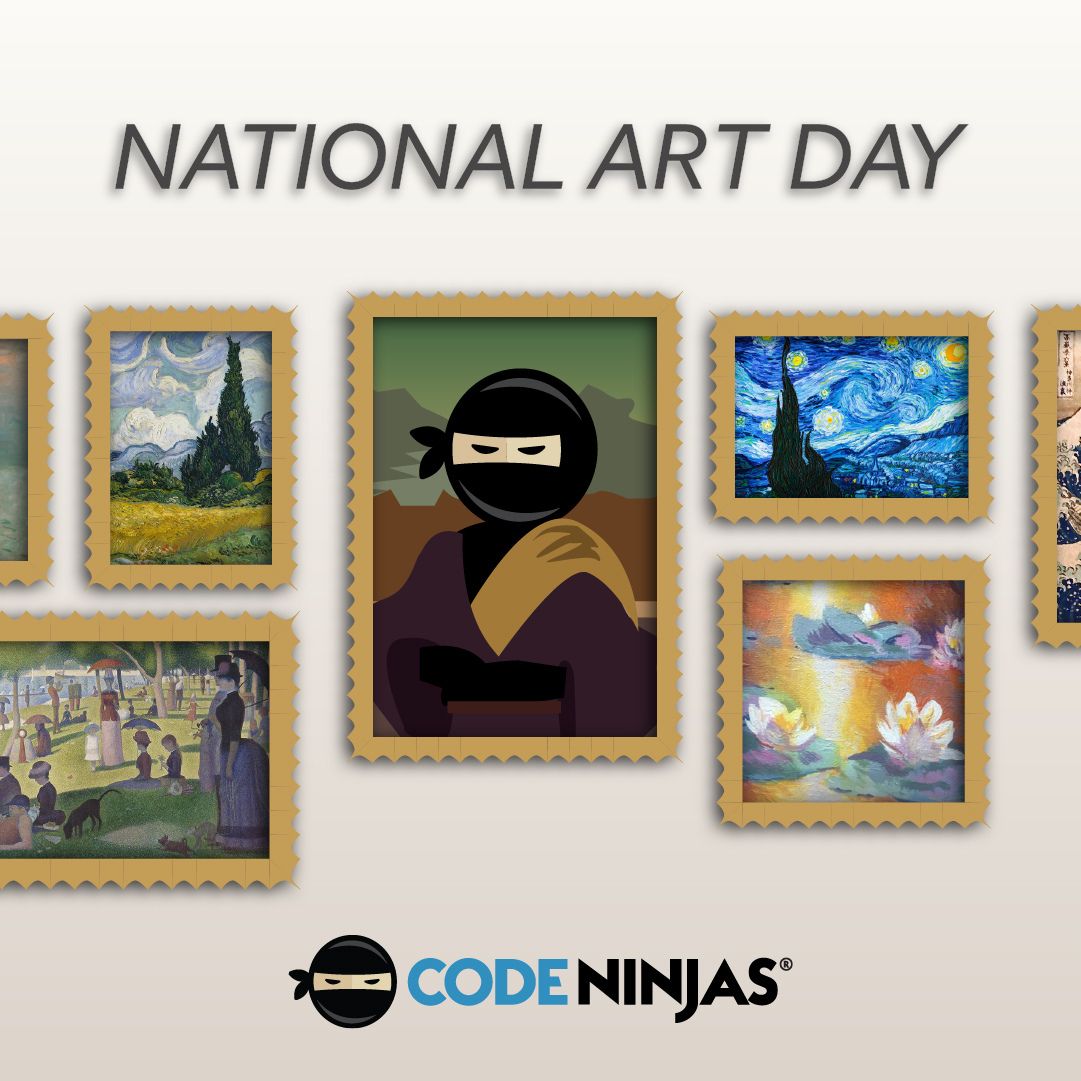 CodeNinjasALX's tweet image. It's National Art Day! How will you express your creativity?
#codeninjas #nationalartday #STEAM #kidswhocode #kidswhocreate #art #creativity #unleash #hiyah