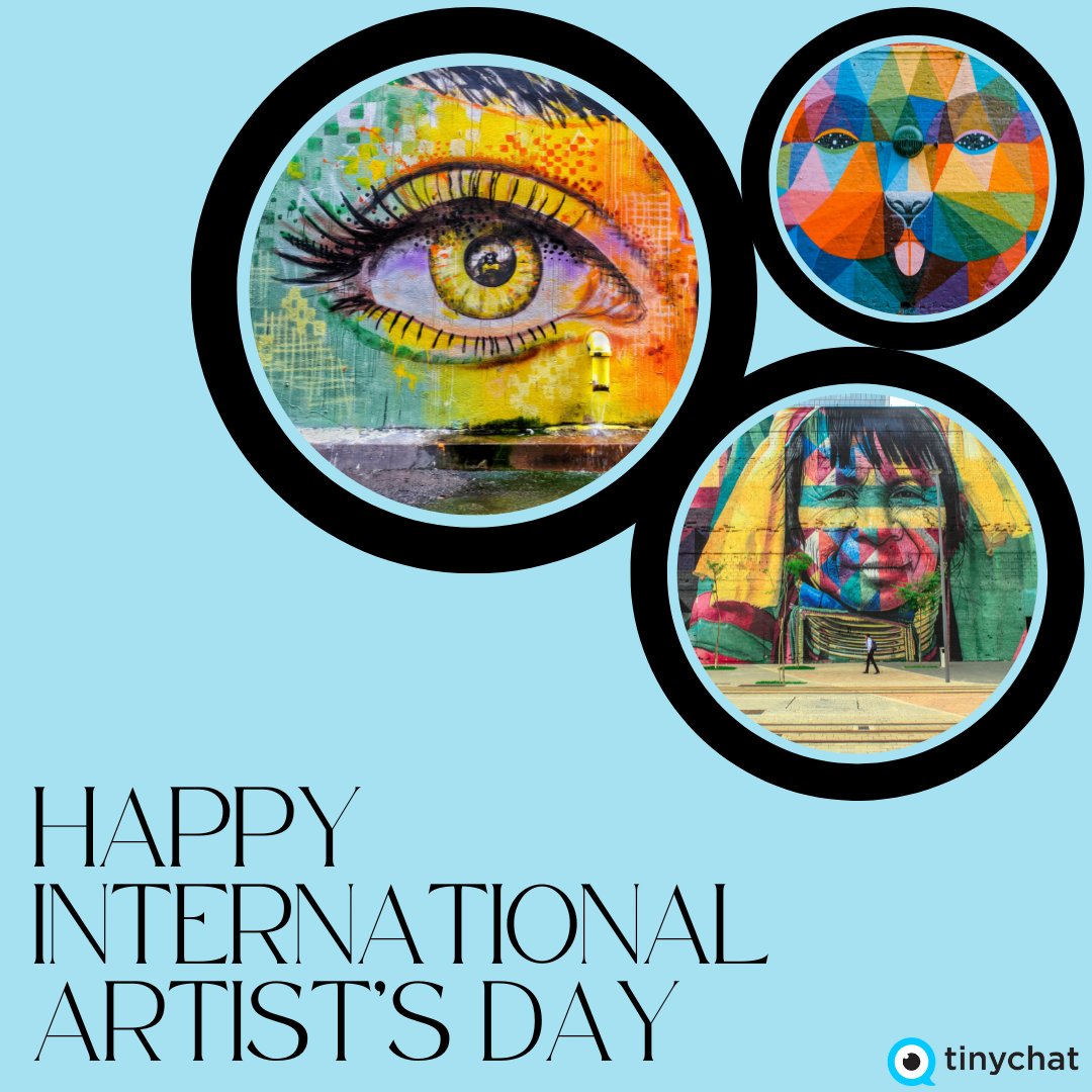 tinychat's tweet photo. Happy International Artists Day! Join us on tinychat to celebrate and show appreciation for all the amazing artists out there. π¨β¨ #InternationalArtistsDay #tinychat #tinychatvideo https://t.co/nzfiA9pmFt
