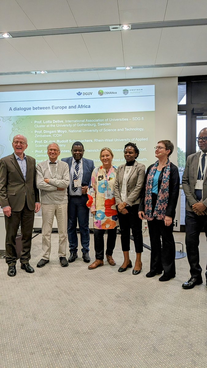 We had a great exchange today with <a href="/ENETOSH/">ENETOSH</a> and <a href="/OSH_Africa/">OSHAfrica</a> about the integration of the SGD8 into higher education to prepare future OSH professionals for new challenges. Thank you to all participants!