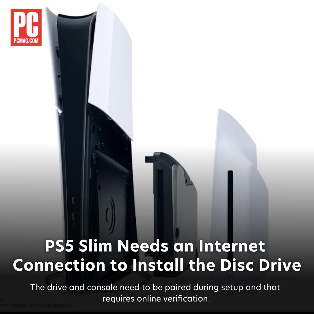 The PS5 Slim's Detachable Disc Drive Will Require An Internet Connection To  Pair