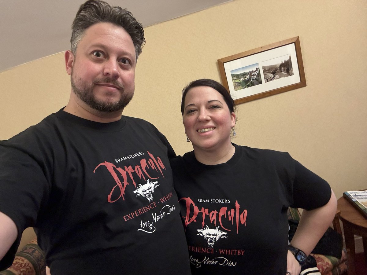 jasonimpey's tweet photo. Having a blast in Whitby with all things Bram Stoker’s Dracula #whitby #dracula #bramstoker #honeymoon https://t.co/gClFGNNfwY