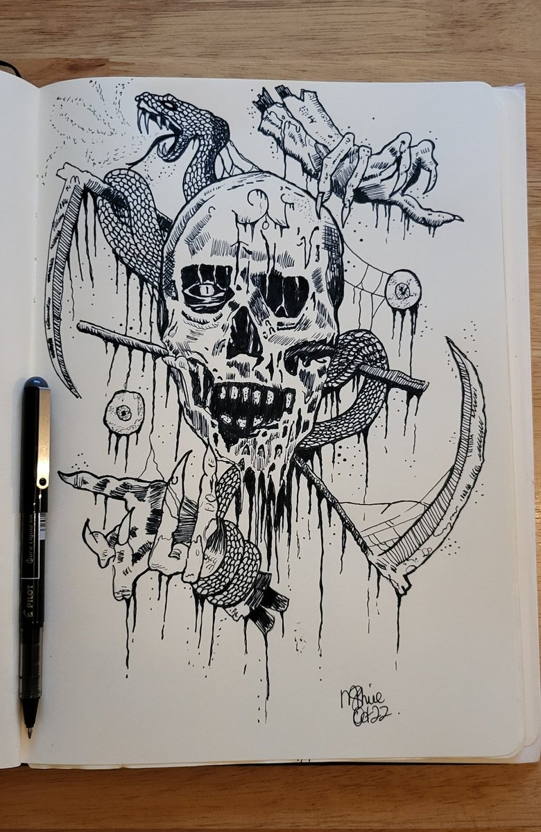 MauraShine76's tweet photo. Halloween sketch 🎃 👻 #sketch #hobby #darkside https://t.co/p6RVCm6wnn