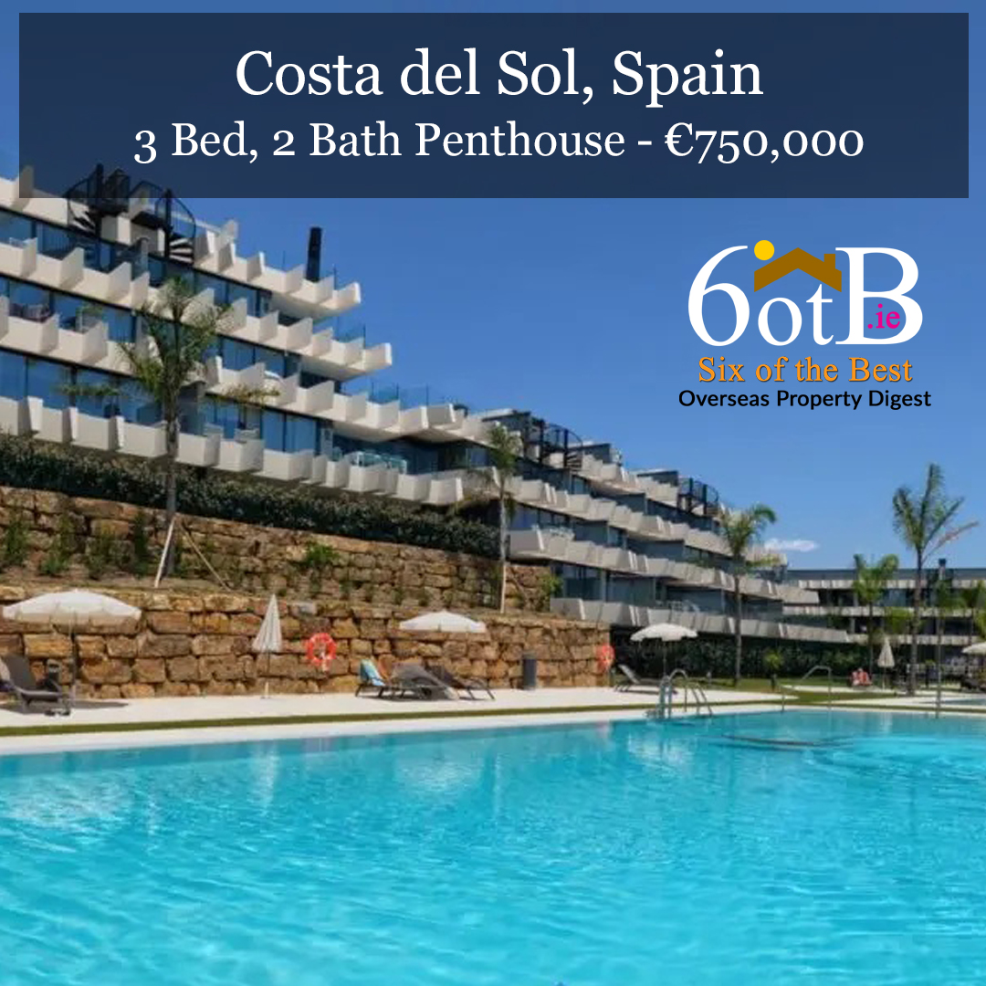 6otBest's tweet image. Spectacular #3bed, #2bath, #penthouse in #Estepona. SW facing with sea views. Walking distance to golf courses, restaurants and shopping.
Features in - 6otb.ie/penthouse-apar…. #Spain #Property #ForSale