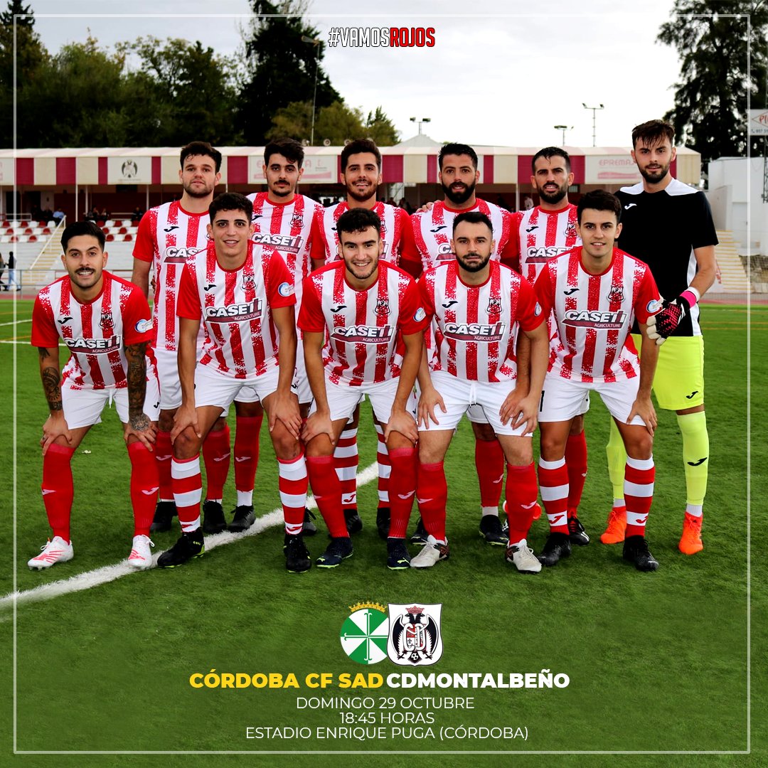 𝐉𝐎𝐑𝐍𝐀𝐃𝐀 𝟕|  

Este domingo viajamos a Córdoba para disputar la jornada 7 en el Enrique Puga.  

🆚<a href="/cordoba_cfsad/">Córdoba CF SAD</a>
📆 Domingo 29 Octubre 
🕚 18:45 
📌 Estadio Enrique Puga 

 Os esperamos a todos para animar al equipo!  #vamosrojos
