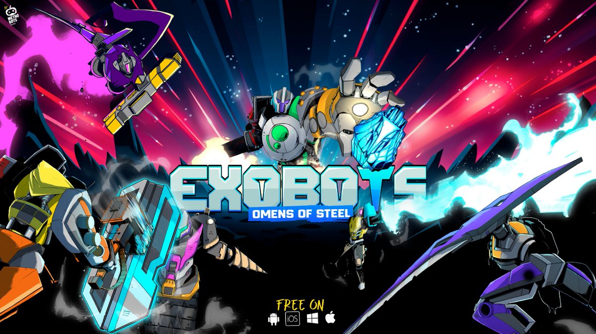 Command your powerful squad of robots, showcase strategic prowess, and dominate Metron City. Try 4 different game modes, position yourself in the ranking and show who is the leader in Exobots 🤖 Play #Exobots PlayStore (Android): bit.ly/3Ziaheg AppStore (iOS/macOS):