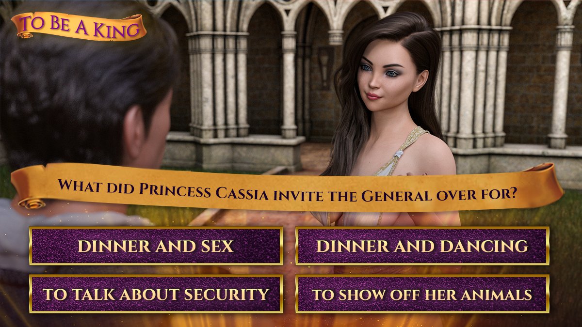 ITRoy3D's tweet photo. We were all charmed by Princess Cassia’s…. Pretty eyes.
But can you remember why she invited you to her room at the start of the game?
#Gaming #GamingQuiz #Quiz #Medieval #TBAK https://t.co/rXGL2moaBd